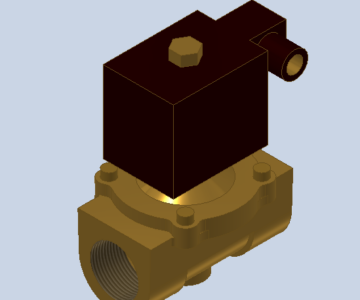 3D модель AR-2W2132 GBE Клапан (латунь)