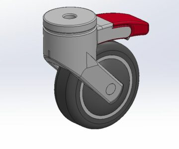 3D модель Колесная опора для медицины 5220PJP075L51-10