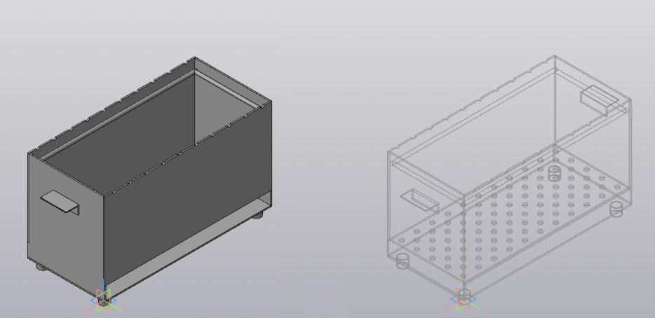 3D модель Мангал 650х300х350мм