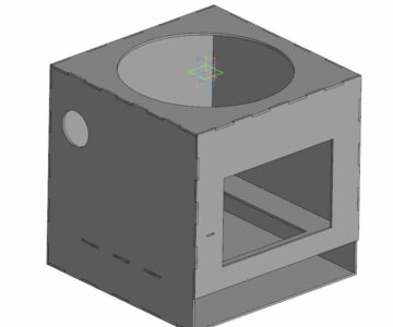 3D модель Печь для казана 450х450х450 мм