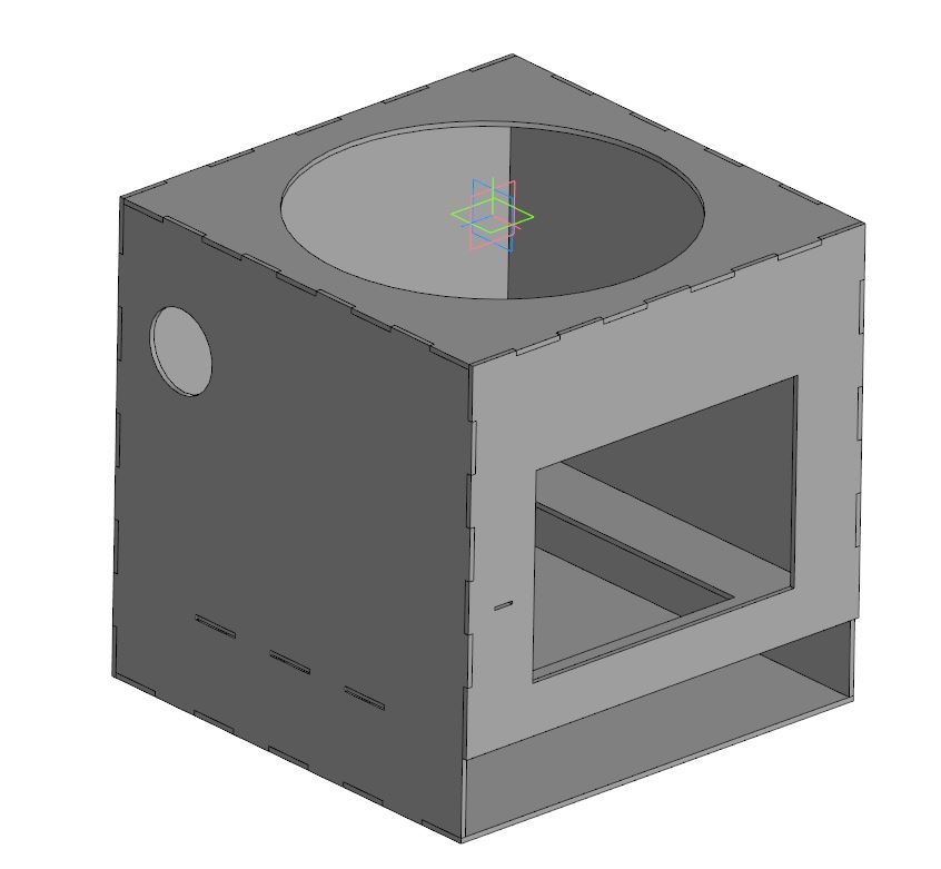 3D модель Печь для казана 450х450х450 мм