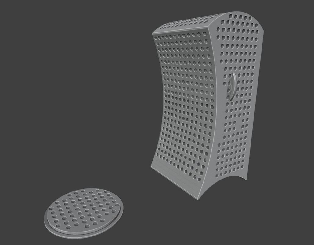 3D модель Мини-контейнер для силикагеля