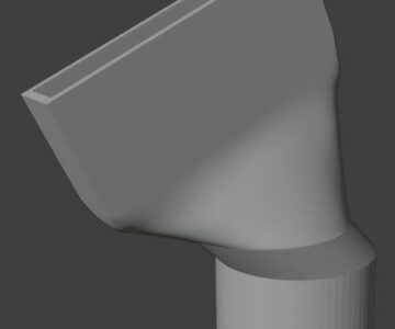 3D модель Насадка для направления потока воды