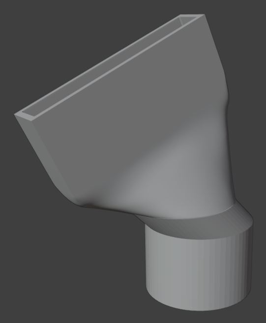 3D модель Насадка для направления потока воды