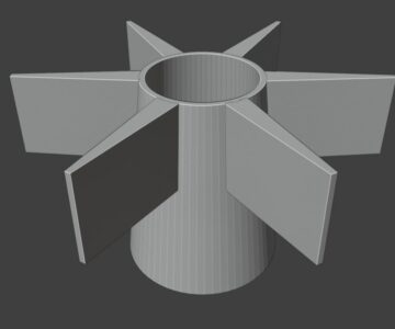 3D модель Импеллер для помпы