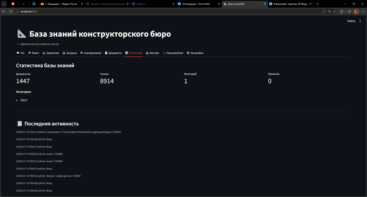 Чертеж Приложение База знаний КБ с ИИ