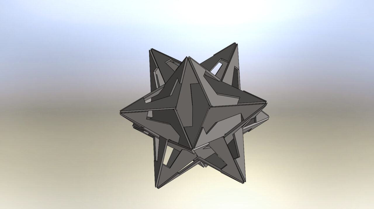3D модель Макет звезда додекаэдрон