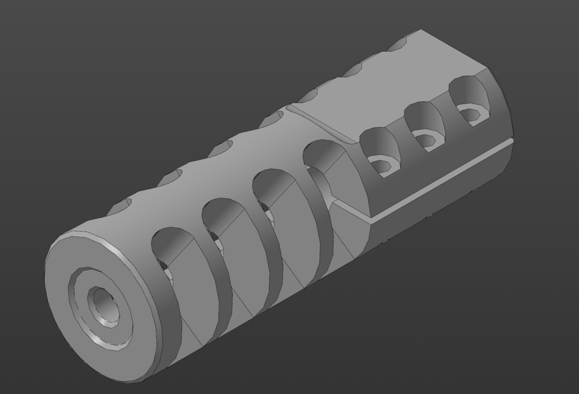 3D модель ДТК 7,62 М15х1