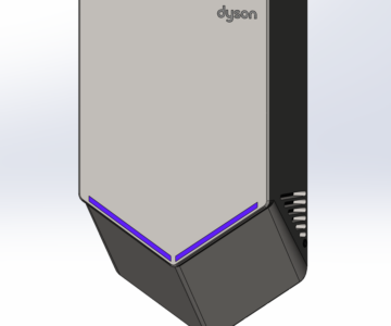 Чертеж Сушилка для рук Dyson Airblade V HU02
