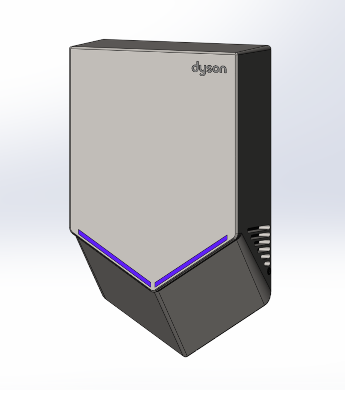 Чертеж Сушилка для рук Dyson Airblade V HU02