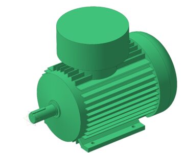 3D модель Электродвигатель ВА160М4