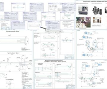 Чертеж Конструкторско-технологическое обеспечение производства детали "Шток"