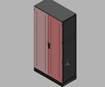 3D модель Шкаф напольный 1900х1000х500 (ВхШхГ), мм