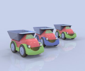 3D модель Модель детской игрушки "Грузовой автомобиль