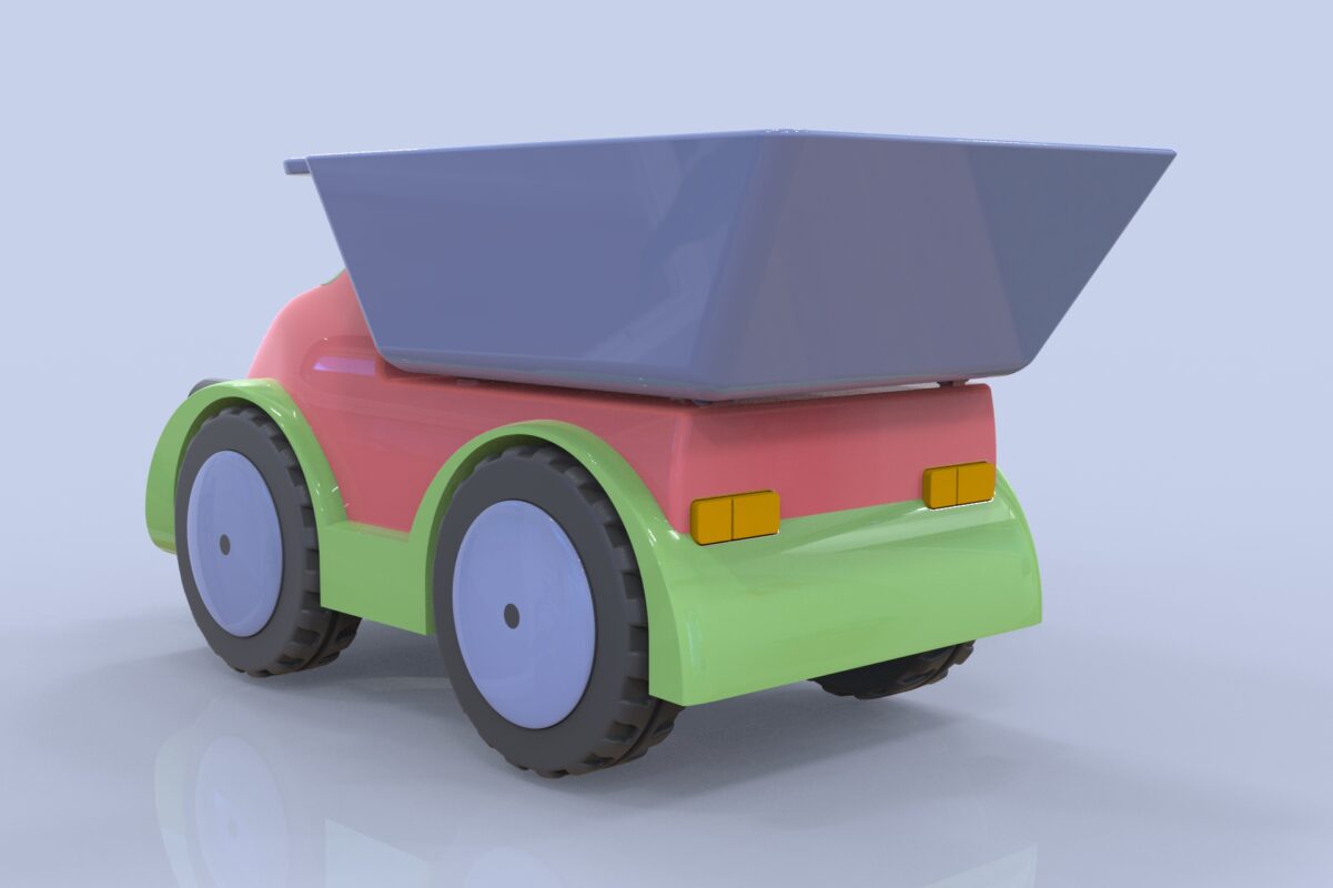 3D модель Модель детской игрушки "Грузовой автомобиль