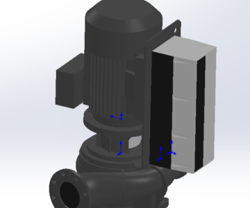 3D модель Насос TPE 150-340_4P_50Hz_SIEMENS_3ph_30kW