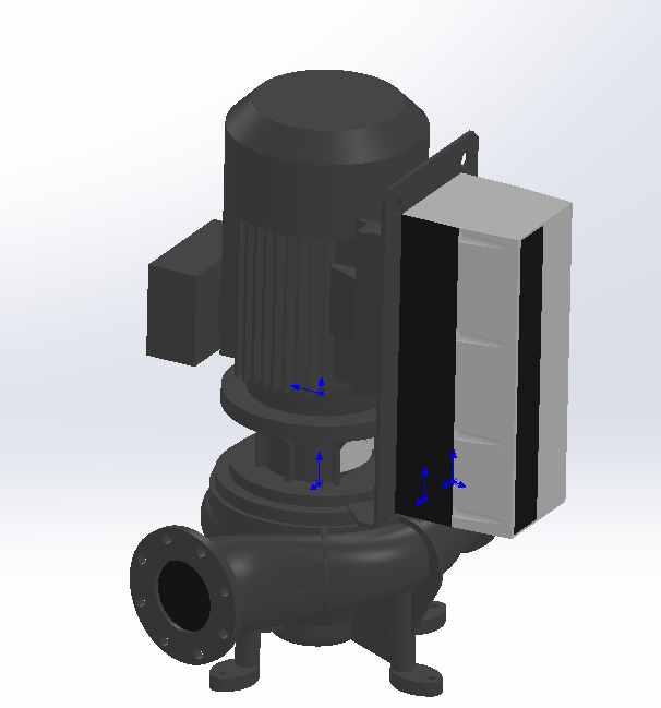 3D модель Насос TPE 150-340_4P_50Hz_SIEMENS_3ph_30kW