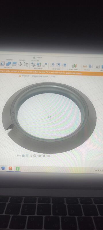 3D модель Кольцо поддержки подшипников рулевого редуктора автобуса