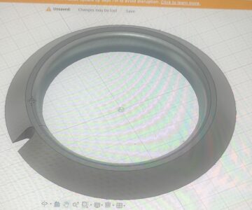 3D модель Кольцо поддержки подшипников рулевого редуктора автобуса