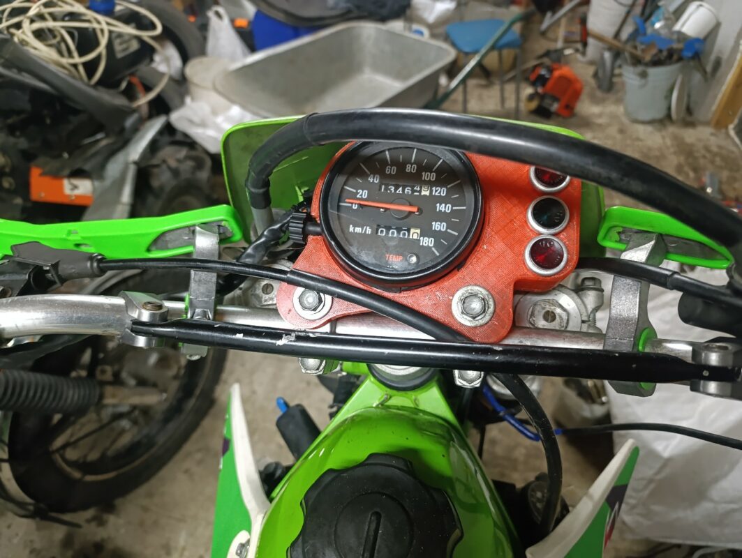 3D модель Приборная панель kawasaki kdx220