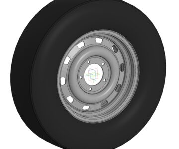 3D модель Колесо Газ-23107 Соболь