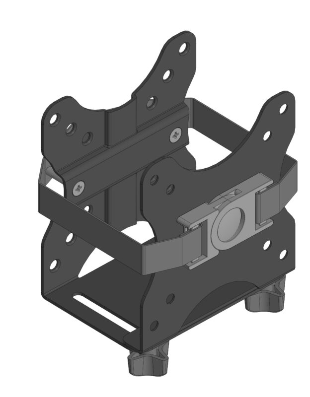 3D модель Кронштейн для монитора и миниПК ONKRON A3N, до 27", до 5кг, VESA 50, 75, 100
