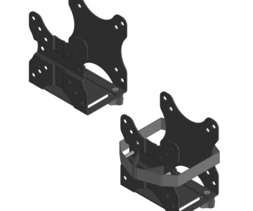 3D модель Кронштейн для монитора и миниПК ONKRON A3N, до 27", до 5кг, VESA 50, 75, 100