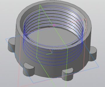3D модель Крышка алюминиевой канистры 20 л
