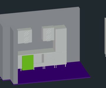 3D модель Проект модульной кухни