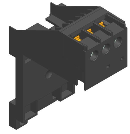 3D модель Реле перегрузки ABB E16DU-1.0+монтажный комплект