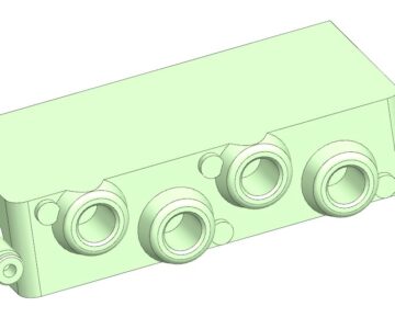 3D модель Монтажный узел блока коллектора VVCC13-1A-02FC4