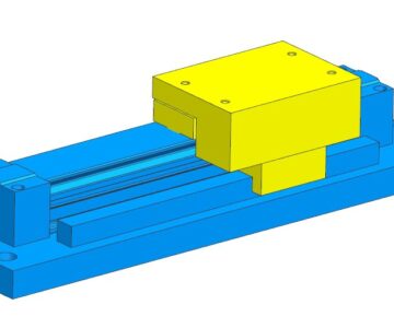 3D модель Пневматический цилиндр MY1B25G-100GPP