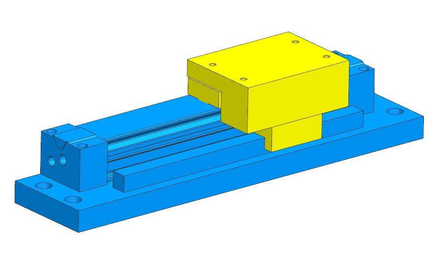 3D модель Пневматический цилиндр MY1B25G-100GPP