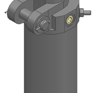3D модель Пневматический шарнирный цилиндр Festo 557918 (тип DW-80-150-Y-AB)