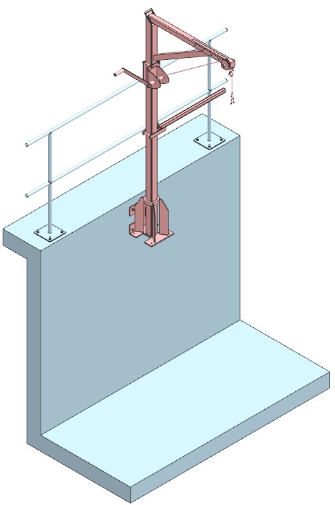 3D модель Подъемное оборудование Lifting-Equipment-220-1-1-1 фирмы немецкой фирмы KSB-SE-Co.KGaA
