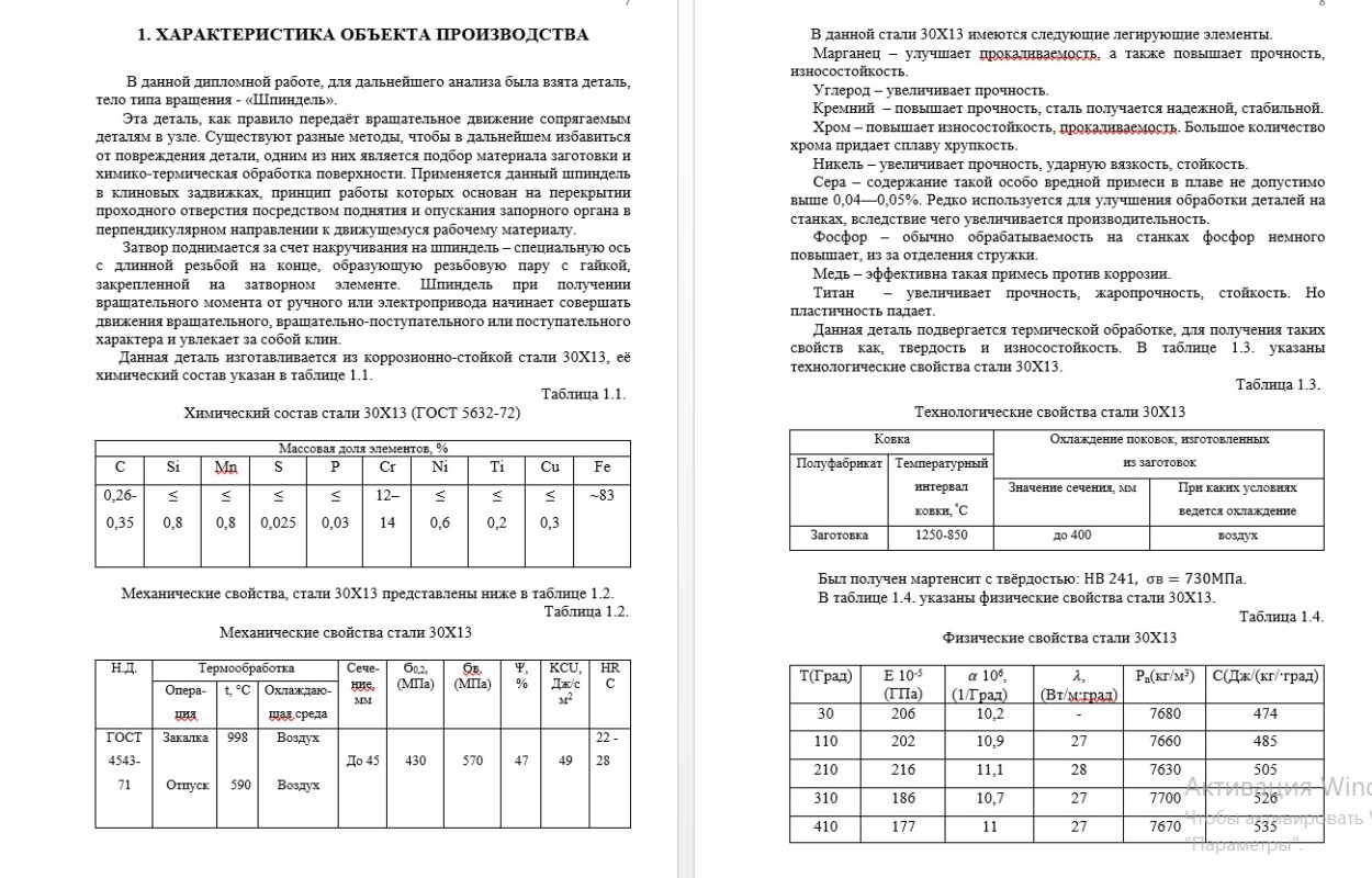 Чертеж Конструкторско-технологическое обеспечение производства деталей типа тел вращения