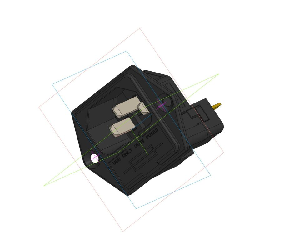 3D модель Разъем питания PF0030_63