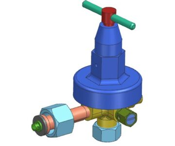 3D модель Редуктор баллонный в NX 2306