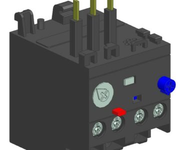 3D модель Реле перегрузки ABB E16DU-1.0+монтажный комплект