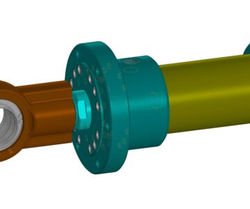 3D модель Гидроцилиндр 180х125