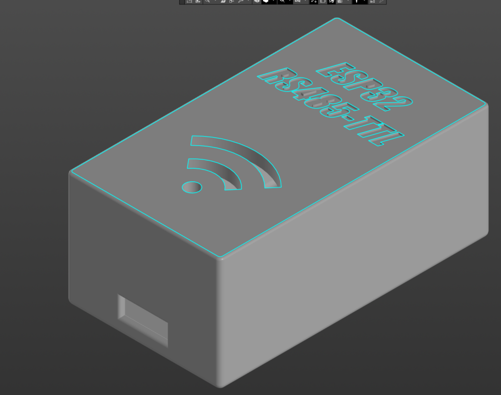Чертеж Корпус для ESP32+RS485-TTL