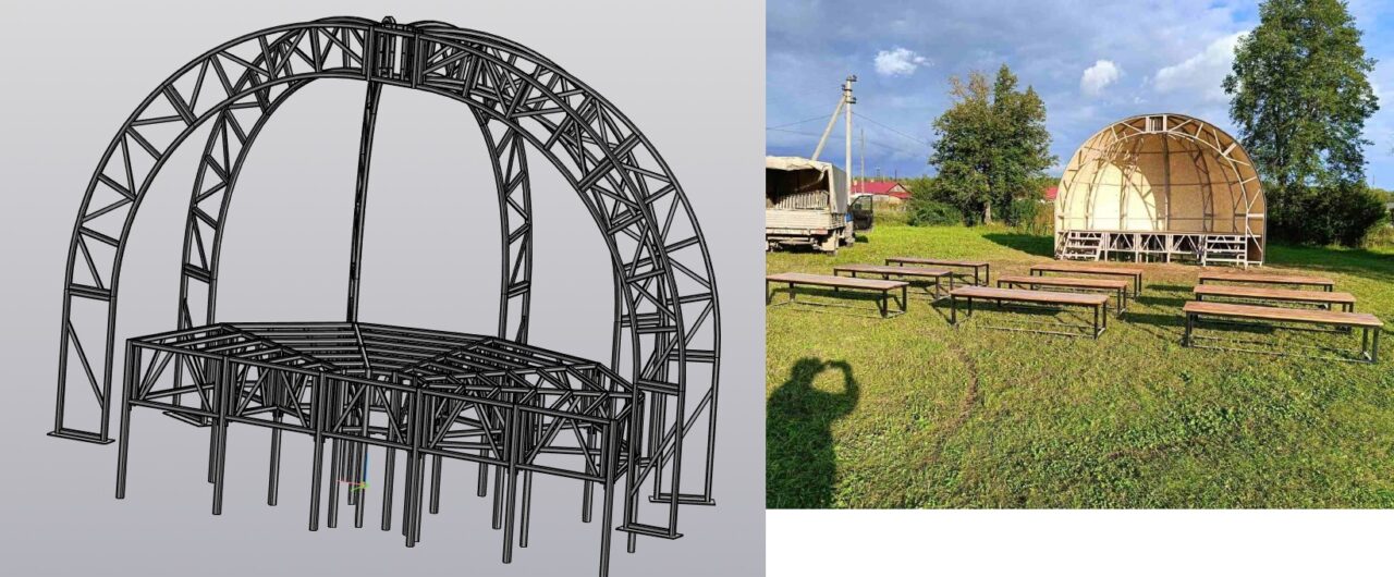 3D модель Сцена "Ракушка"