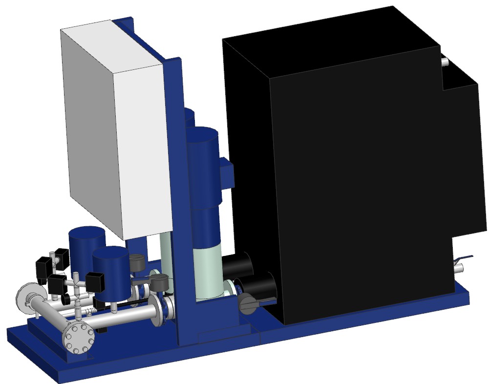 3D модель Сепаратор KSB FL HyaDuo 2 D FL Compact 2/2504, по стандарту DIN 14462, 7,5 кВт.