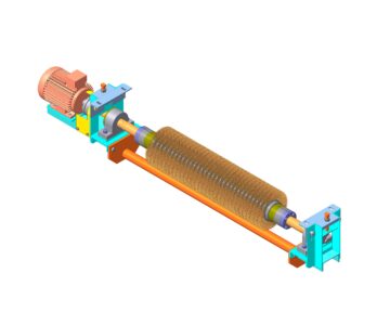 3D модель Щетка очистная для конвейерной ленты В-1000