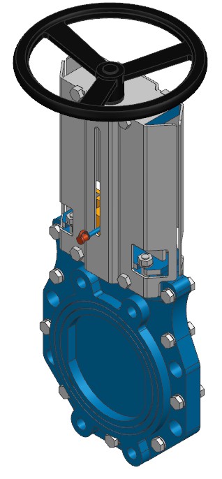 3D модель Шиберный затвор von Roll hydro 174005