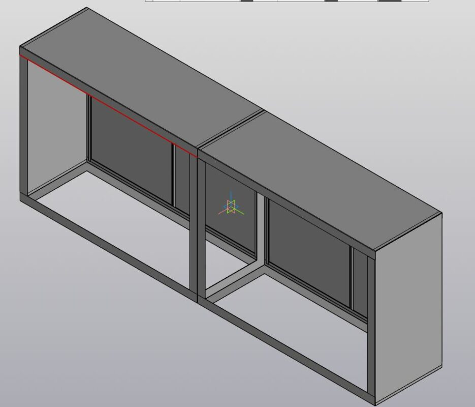 3D модель Шкаф 2400х450х900