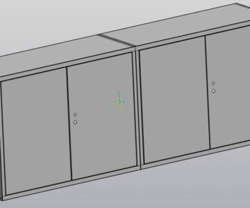3D модель Шкаф 2400х450х900