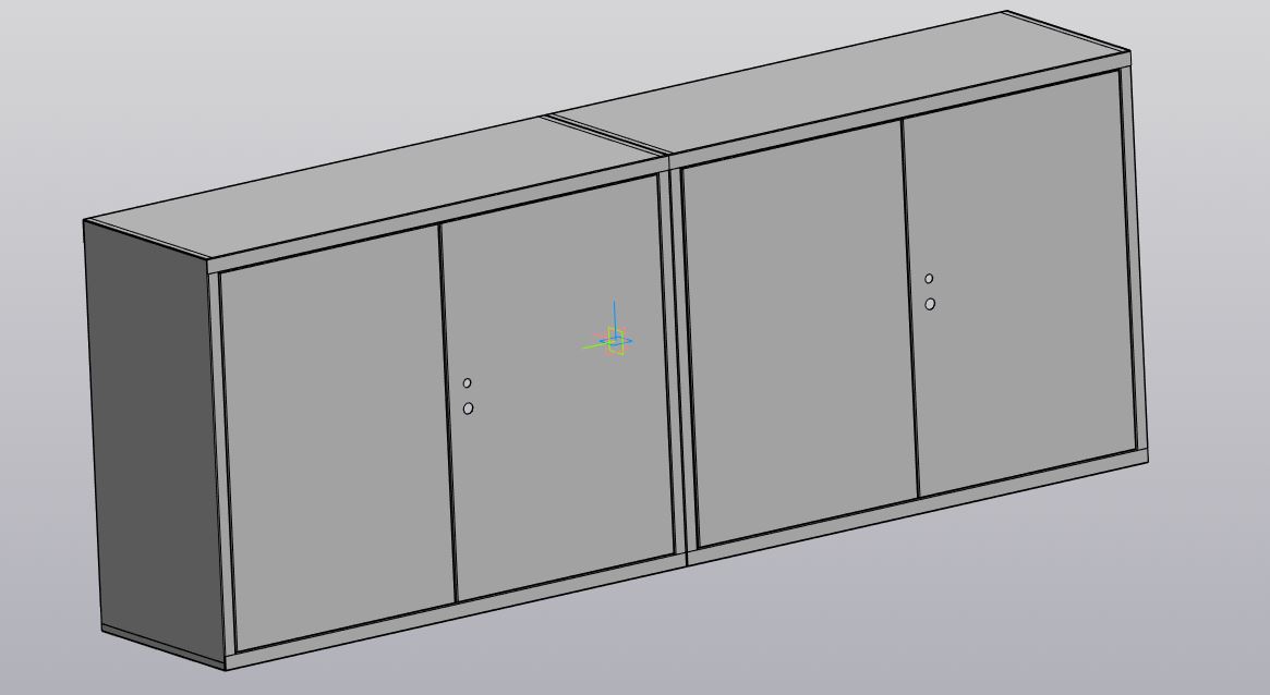 3D модель Шкаф 2400х450х900