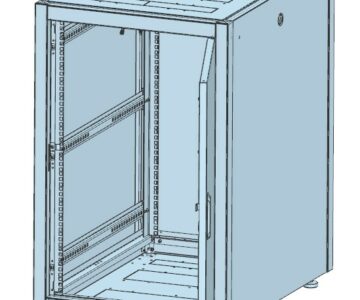 3D модель Напольные телекоммуникационные шкафы 19" на 18U и 24U, глубиной 600 и 800мм