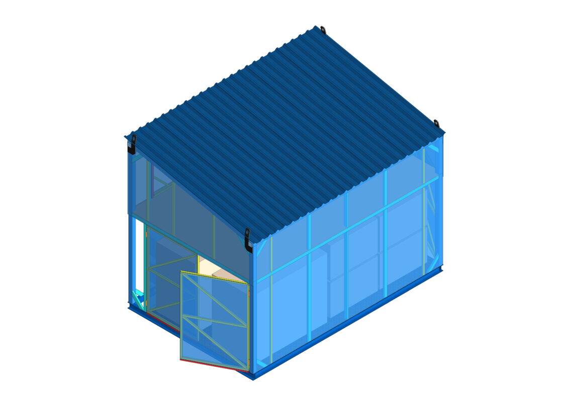 3D модель Склад 5000х3300х4000